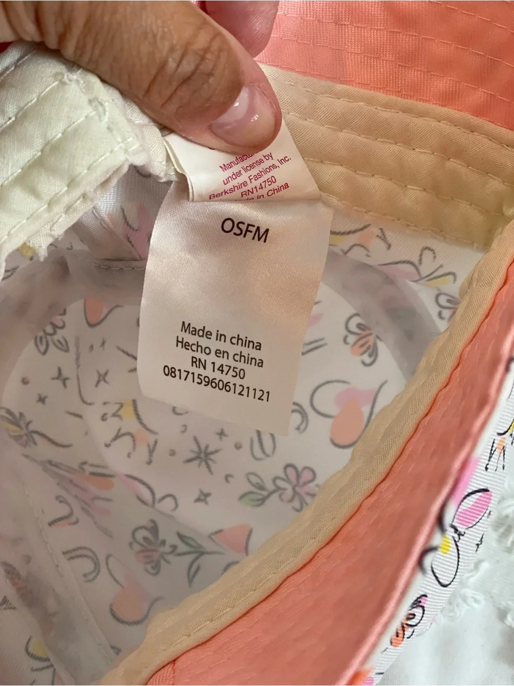 Gymboree Pink Disney Princess Floral Bucket Hat for Kids